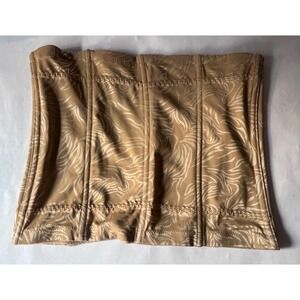 Maidenform Body Shaper‎ Women's Tummy Control Beige Floral Waist Cincher